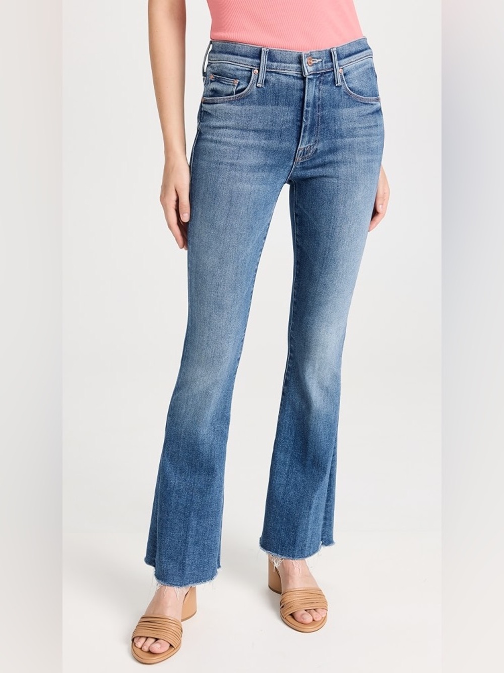 MOTHER The Weekender Fray Mid-rise Flare jeans sz. 26